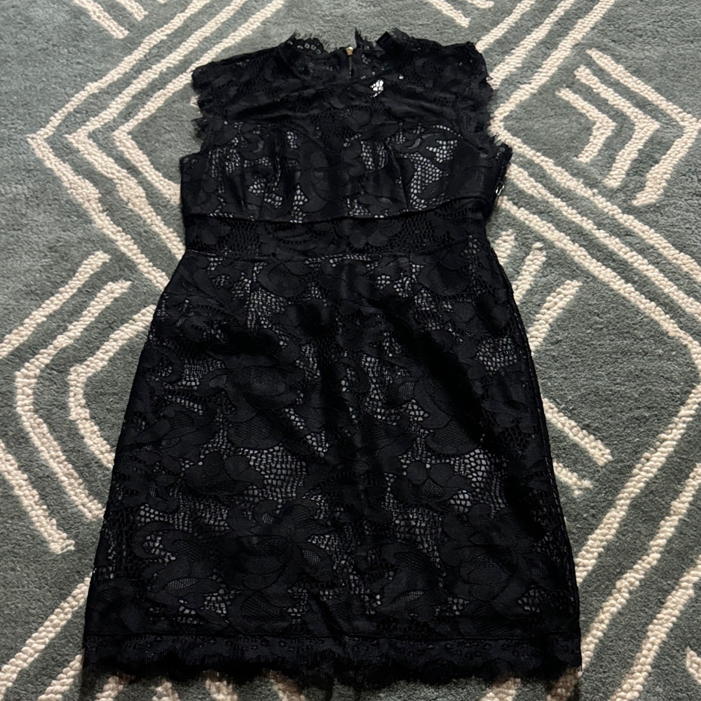 Elegant Black Lace Dress